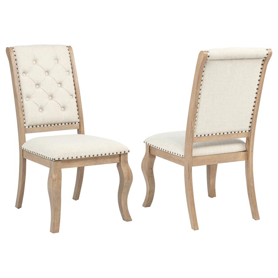 (image for) Brockway Upholstered Dining Chair Barley Brown (Set of 2)
