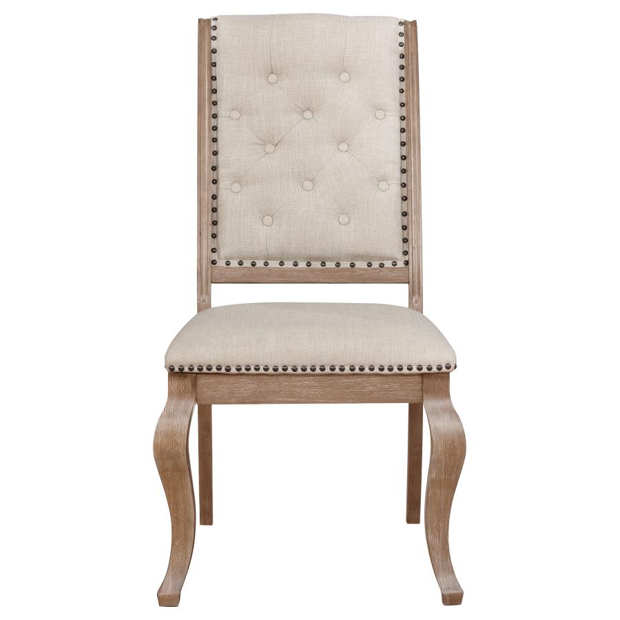 Brockway Upholstered Dining Chair Barley Brown (Set of 2)