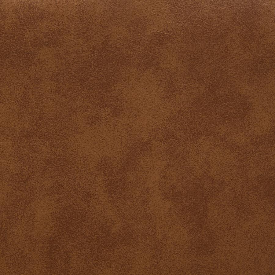 Modal Additional Images for Aiken Faux Leather Upholstered Dining Side Chair Saddle Brown (Set of 4)