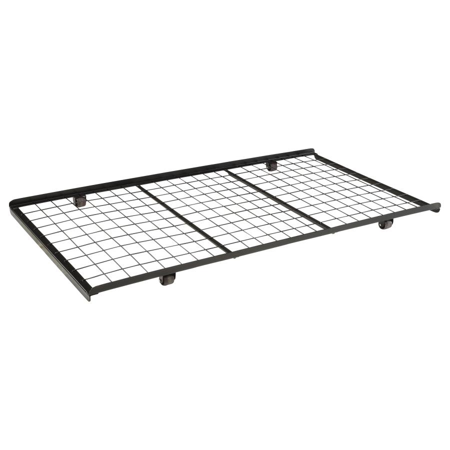 Eden Metal Twin Trundle Bed Black (image for) Eden Metal Twin Trundle Bed Black