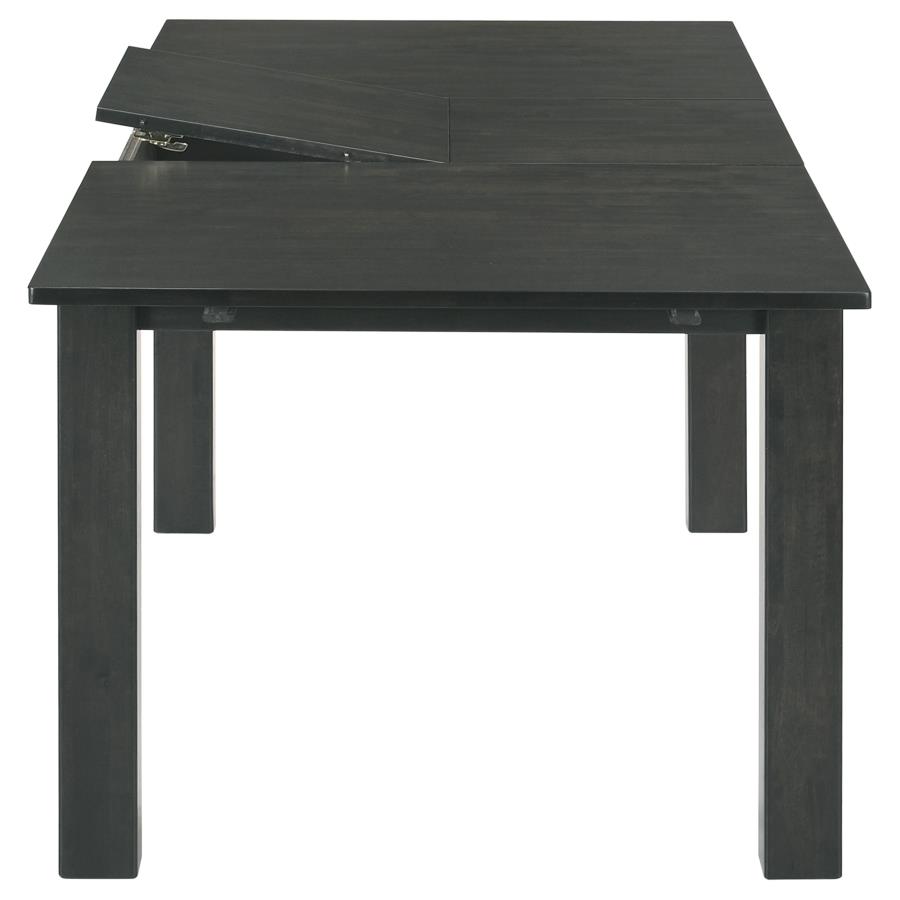 Jakob 5-piece Rectangular Extension Leaf Dining Set Black