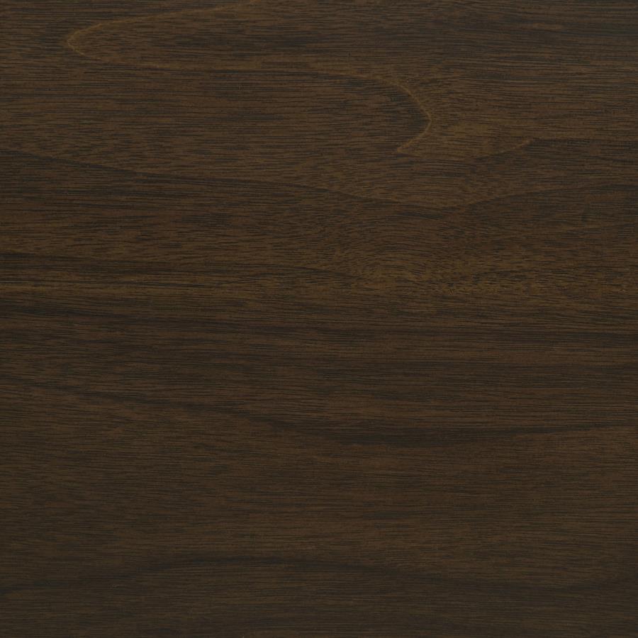 Wes 5-piece Rectangular Dining Table Set Dark Walnut