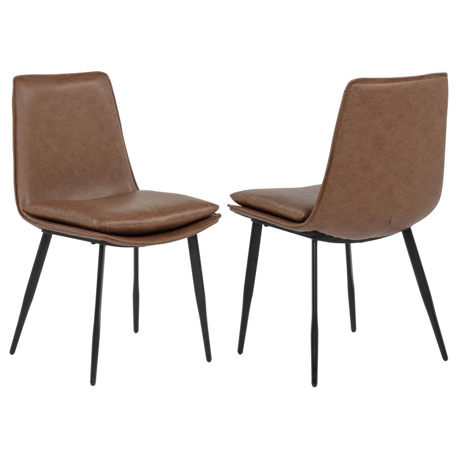 (image for) Ortega Upholstered Dining Side Chair Coffee (Set of 2)