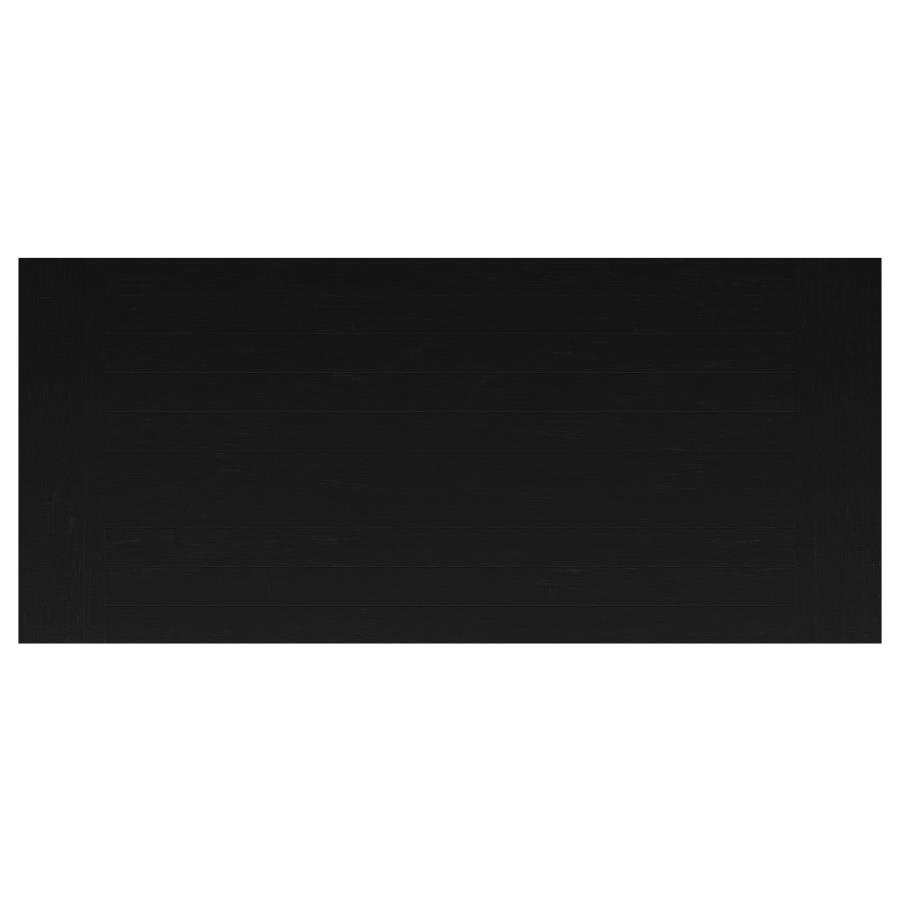 Florence 126-inch Extension Dining Table Distressed Black