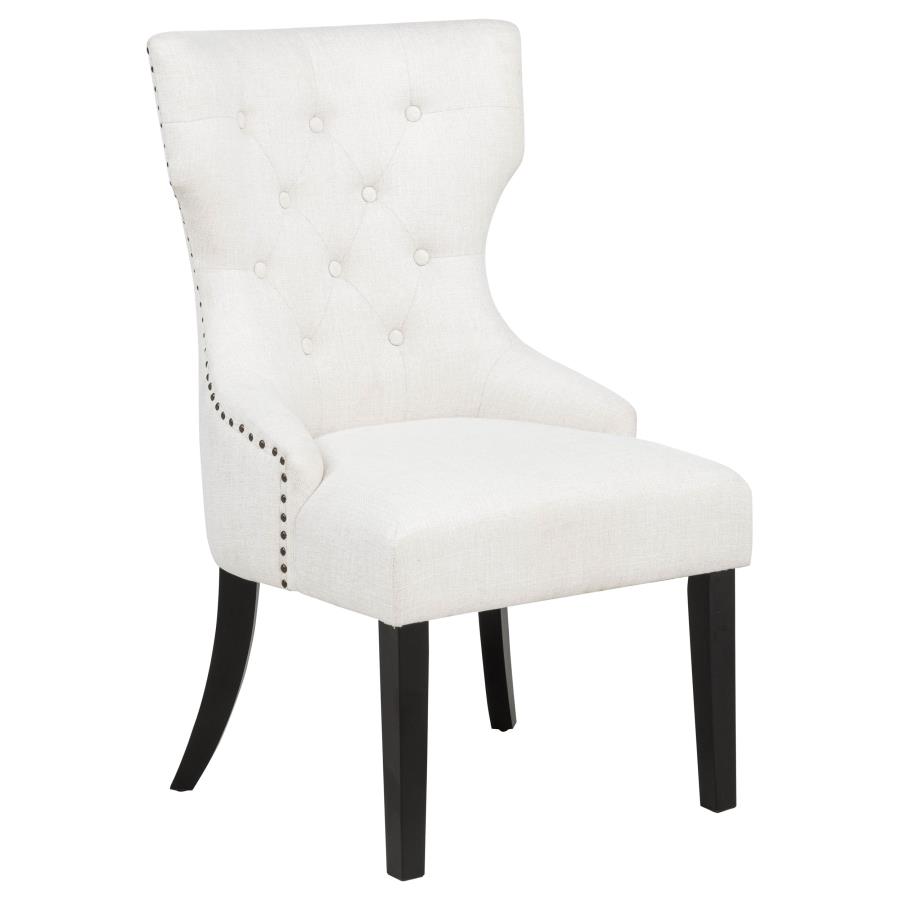 (image for) Baney Fabric Upholstered Dining Side Chair Cream and Black