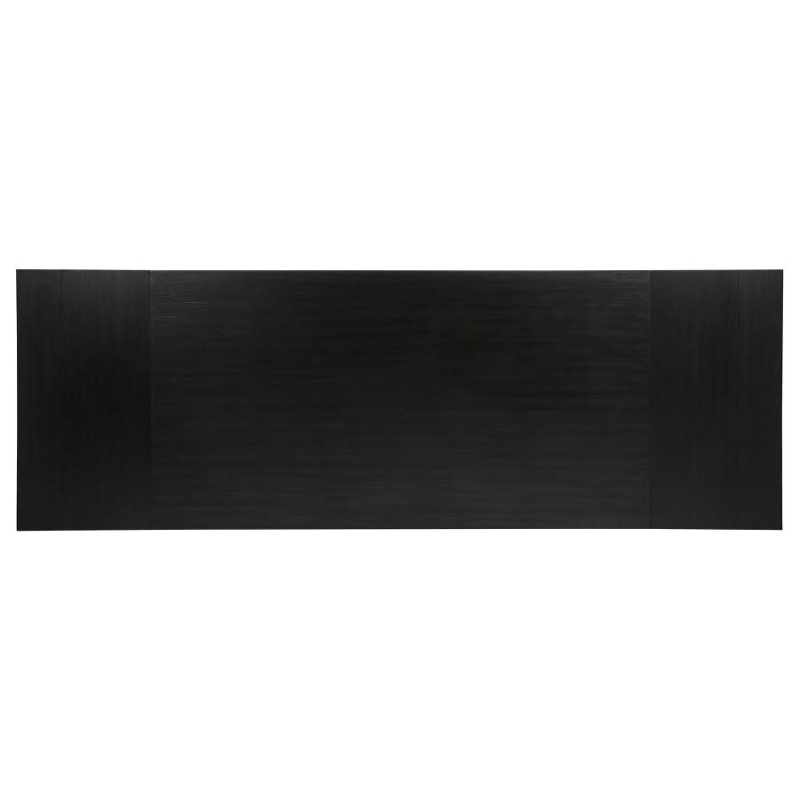 Phelps 9-piece Rectangular Dining Table Set Distressed Noir
