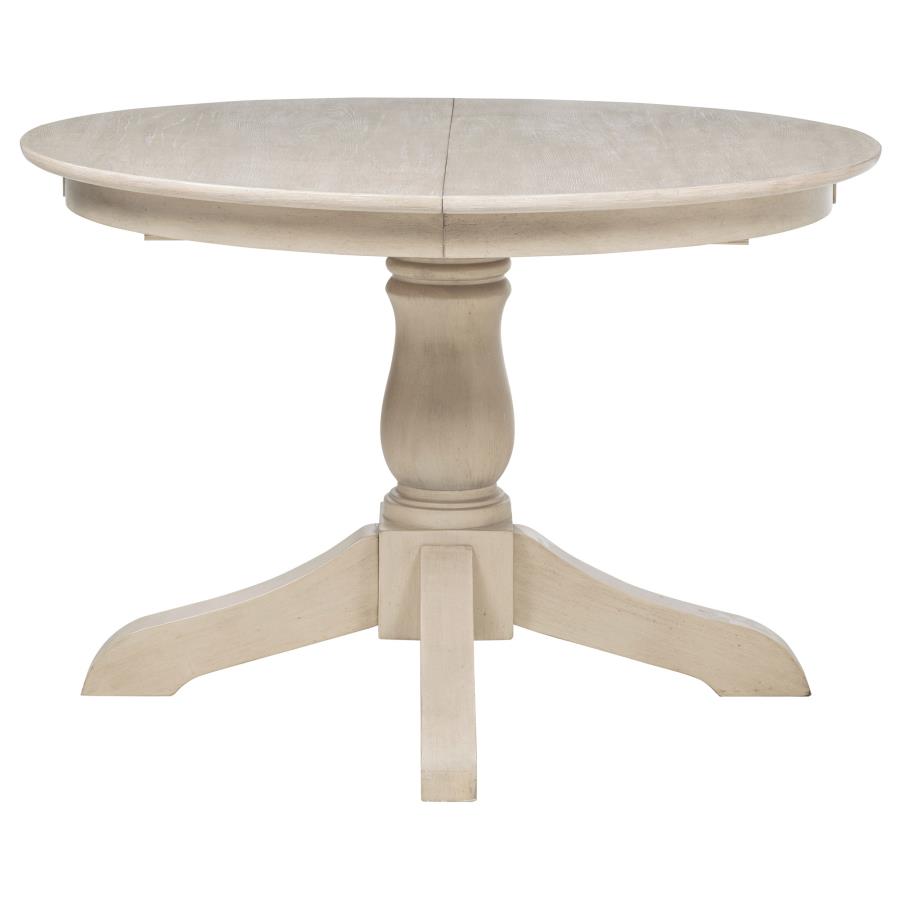 Orrison 7-piece Oval 62-inch Extension Leaf Dining Set Linen