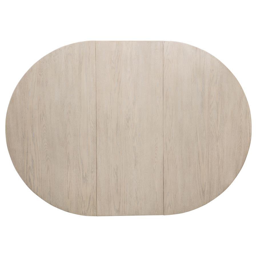 Orrison 7-piece Oval 62-inch Extension Leaf Dining Set Linen
