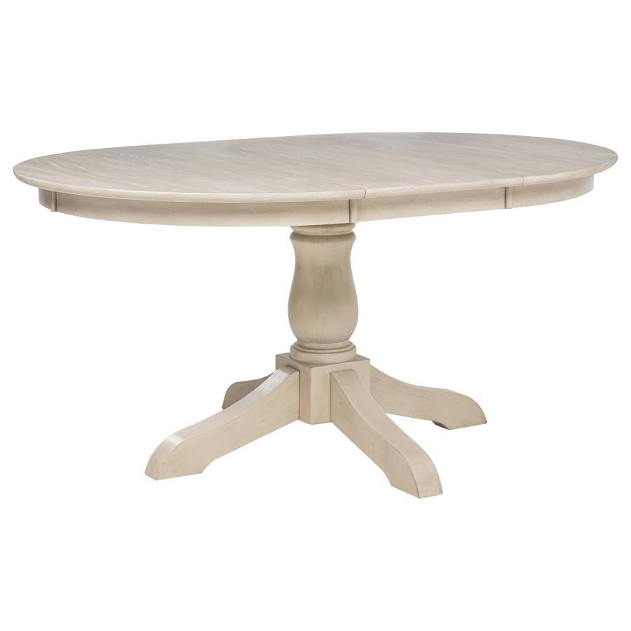 (image for) Orrison Oval 62-inch Wood Extension Leaf Dining Table Linen