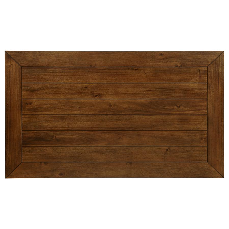 Atwood 5-piece Rectangular Wood Dining Set Warm Brown