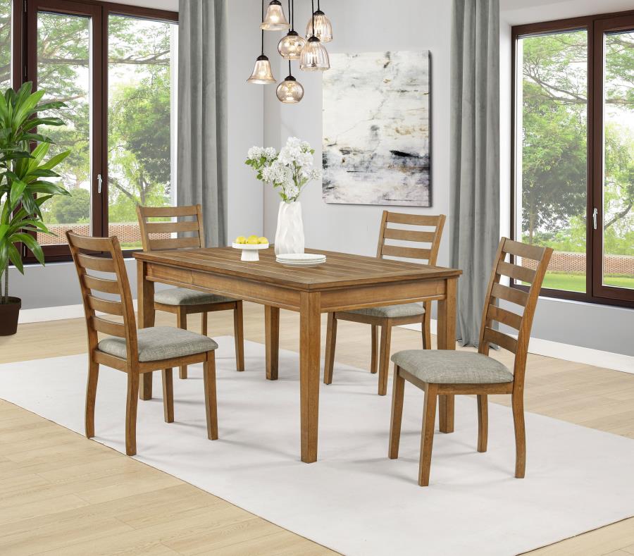Modal Additional Images for Atwood Rectangular Wood Dining Table Warm Brown