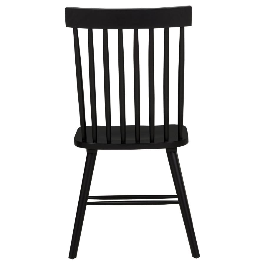 Andrews 5-piece Round Dining Table Set Light Ash and Black