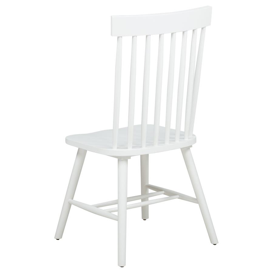 Andrews 7-piece Rectangular Dining Set Light Ash and White