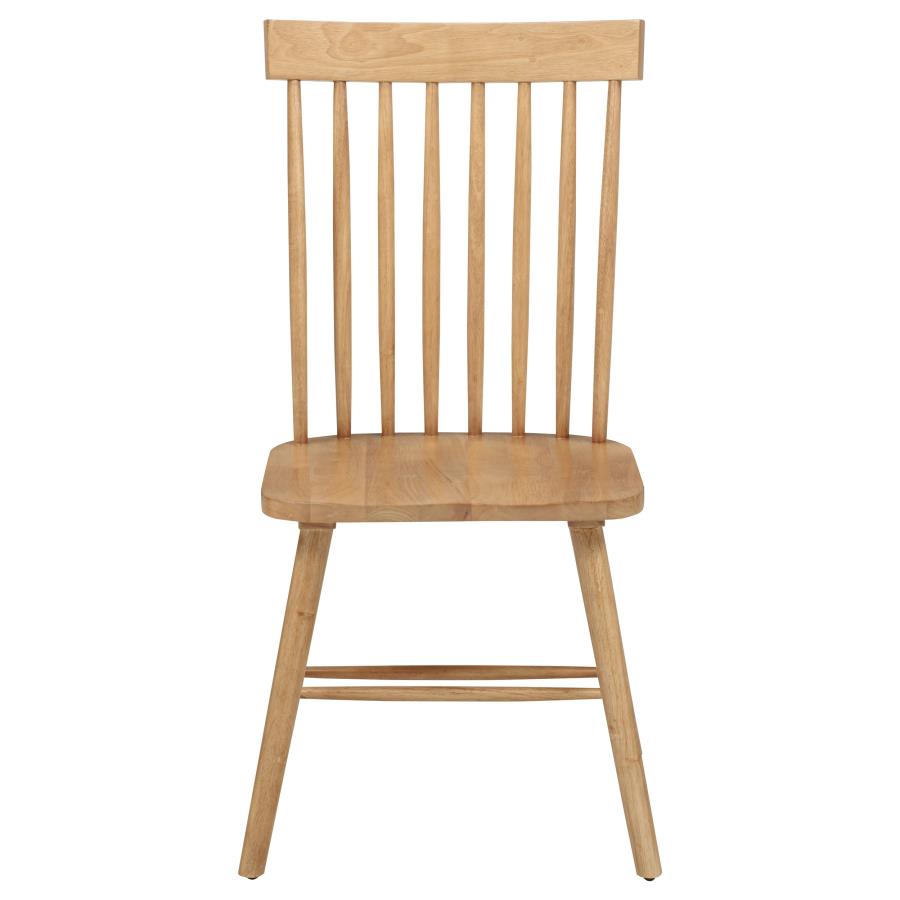 Andrews Windsor Spindle Back Dining Side Chair Light Ash (Set of 2)
