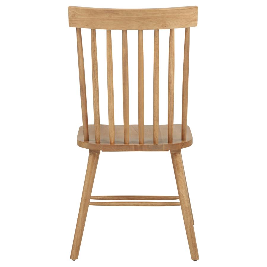 Andrews Windsor Spindle Back Dining Side Chair Light Ash (Set of 2)