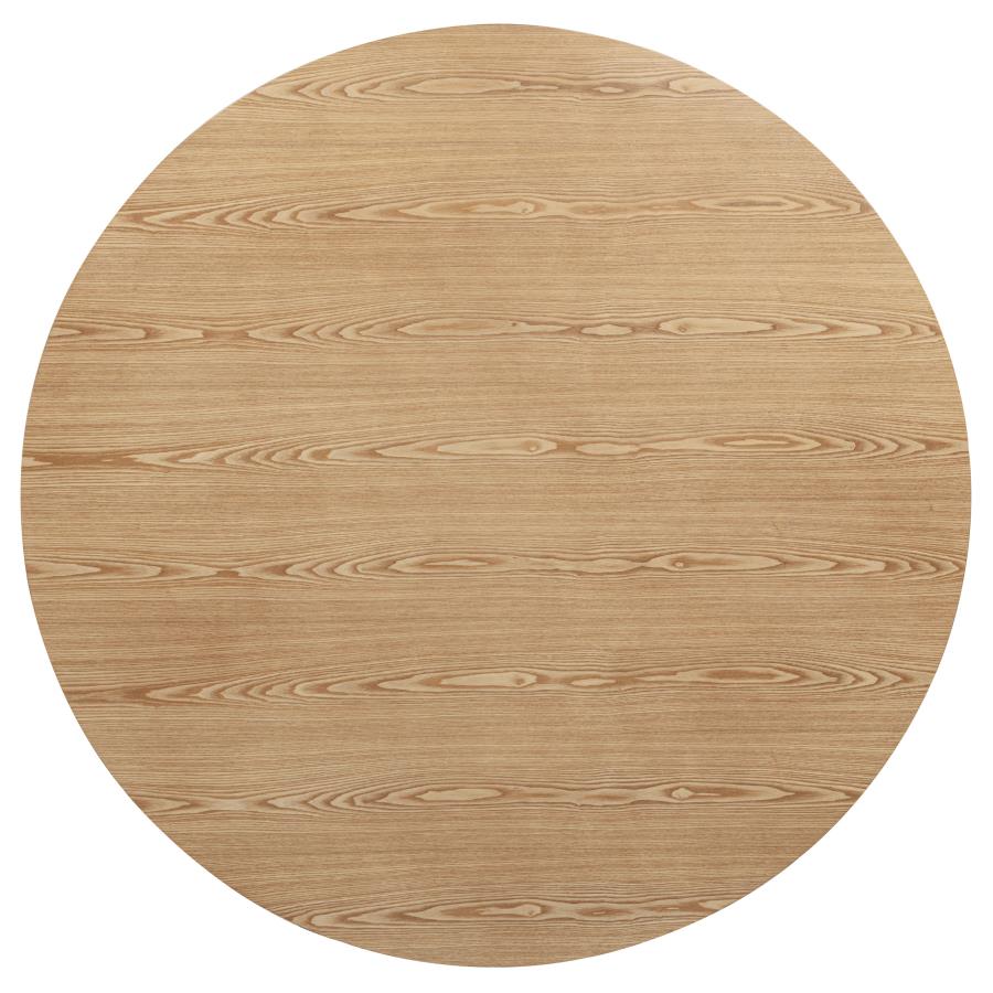 Andrews 5-piece Round Counter Dining Set Light Ash and Black
