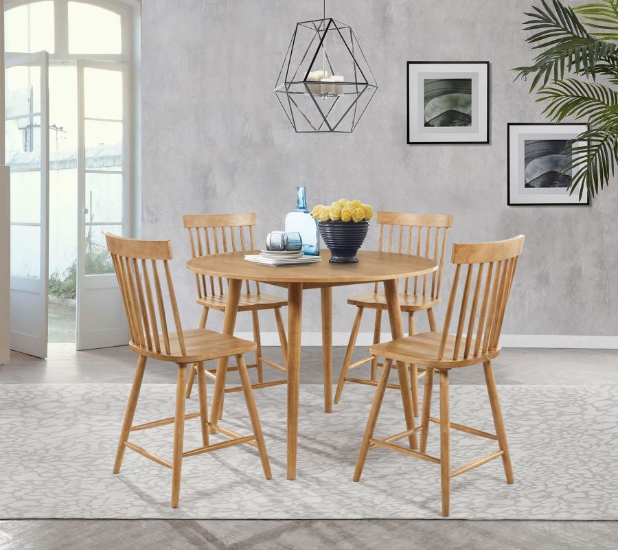 Modal Additional Images for Andrews Windsor Counter Height Dining Side Chair Light Ash (Set of 2)