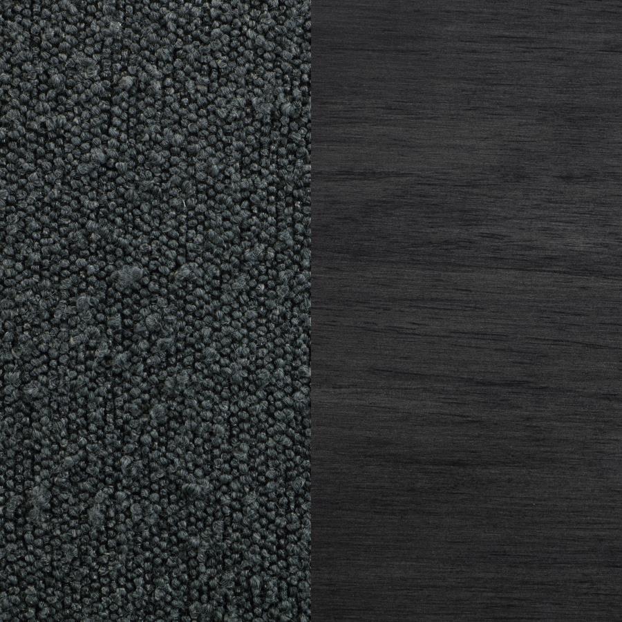 Alba Boucle Upholstered Counter Chair Black (Set of 2)