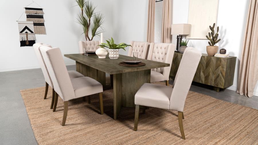 Modal Additional Images for Tyler 80-inch Solid Wood Dining Table Mango Brown