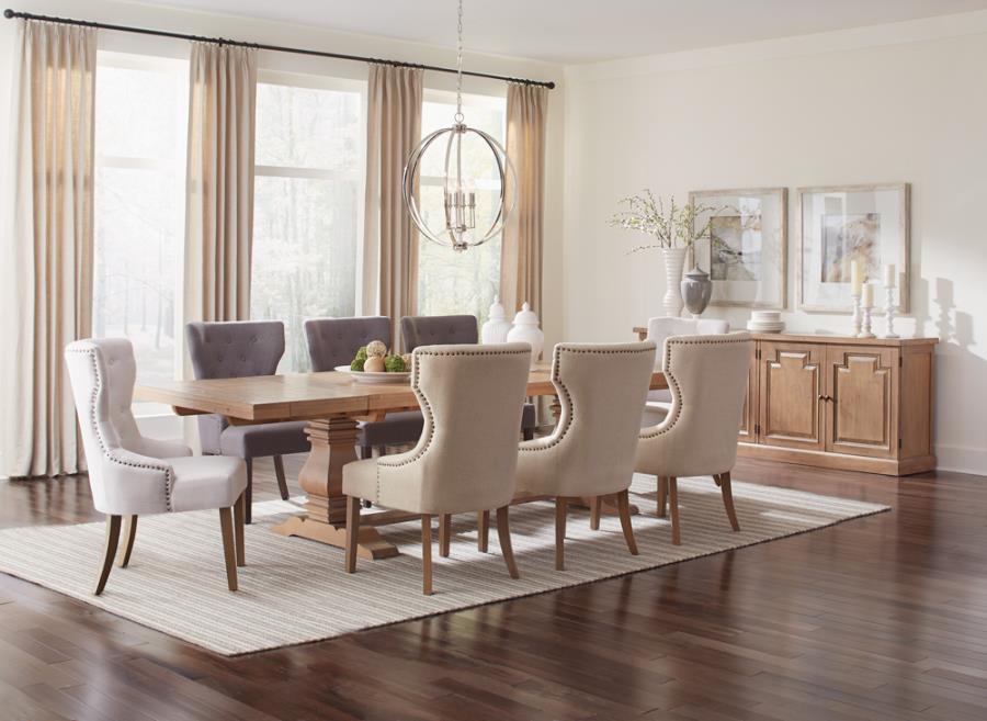 Modal Additional Images for Florence 126-inch Extension Dining Table Rustic Honey