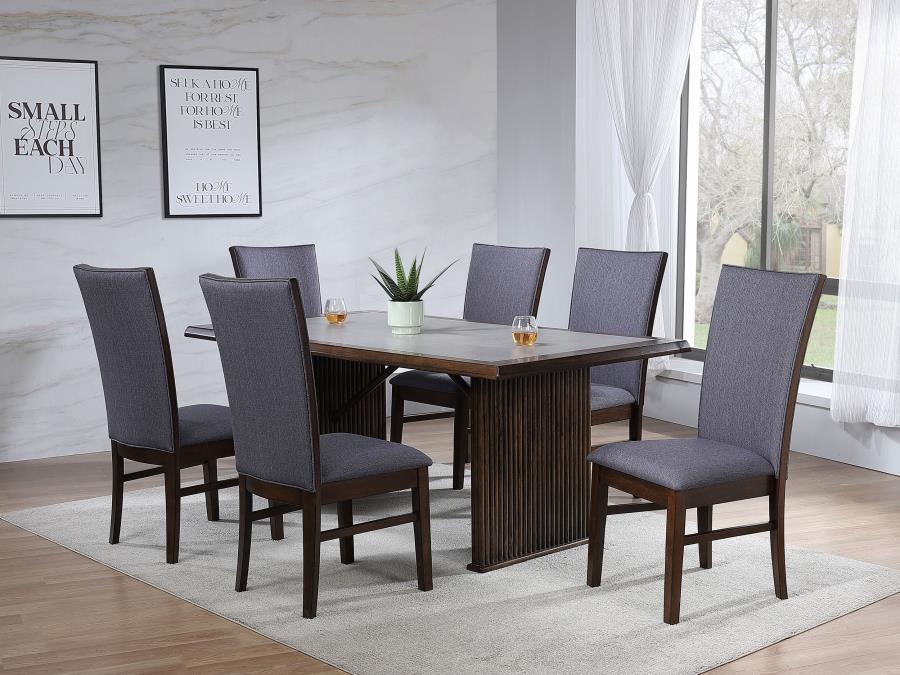 Modal Additional Images for Sherwood Upholstered Dining Side Chair Grey (Set of 2)