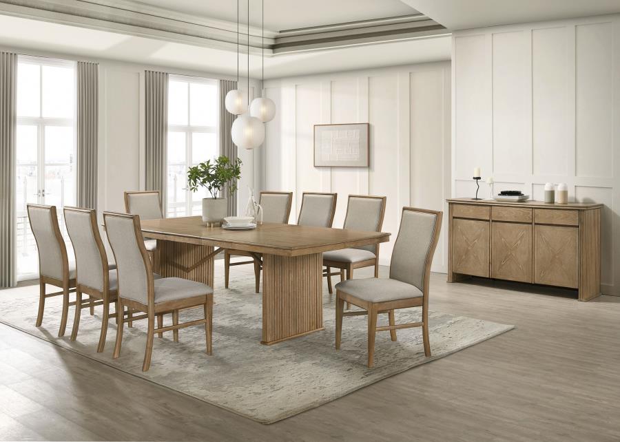 Modal Additional Images for Adina 89-inch Extension Dining Table Distressed Light Brown