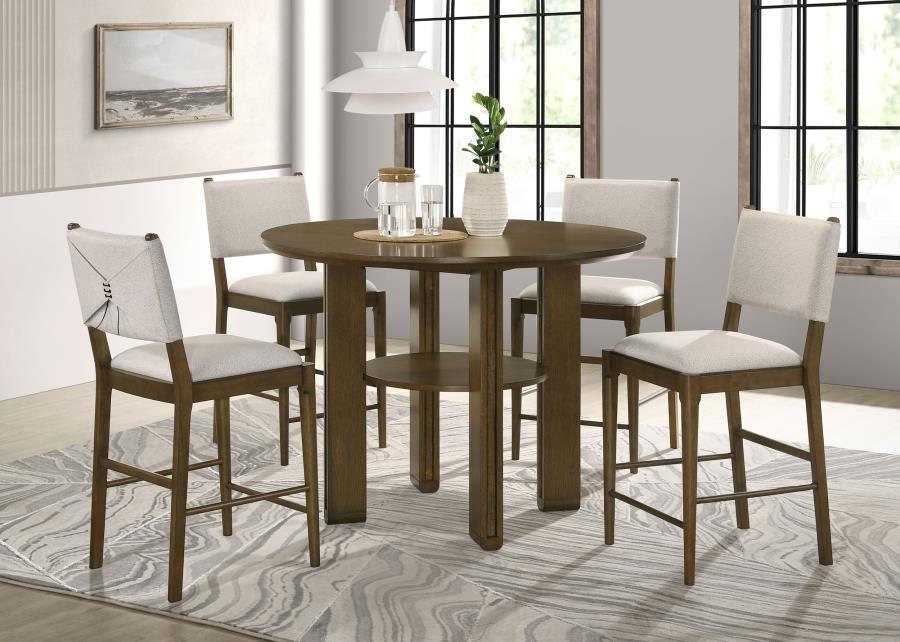 Modal Additional Images for Ottowa 47-inch Round Counter Height Dining Table Brown