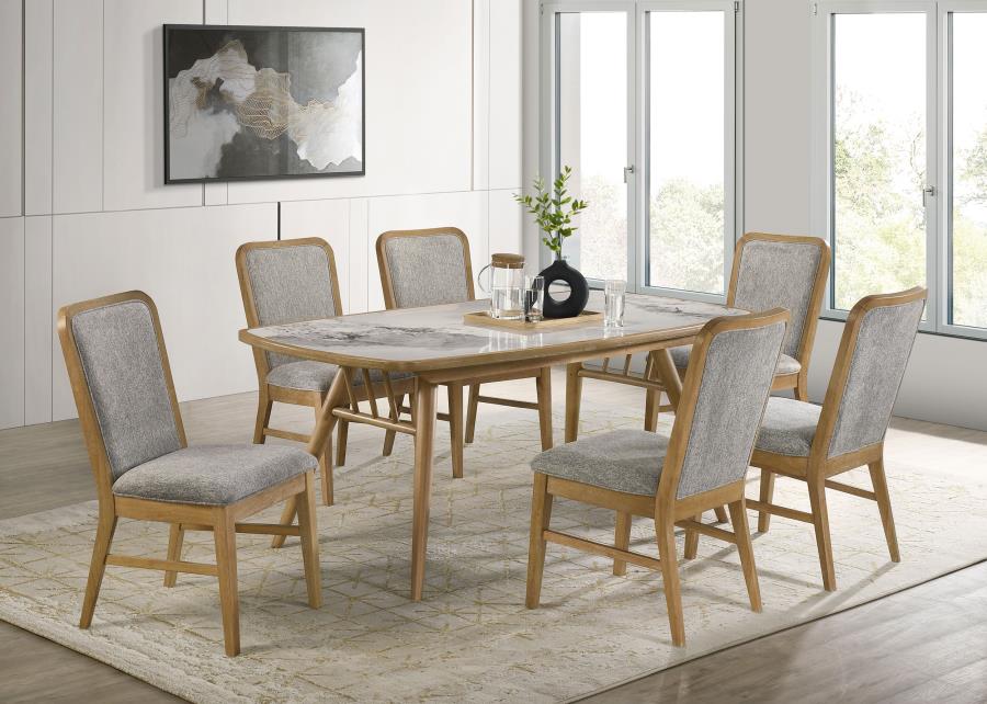 (image for) Croyden 7-piece Rectangular Dining Set Weathered Natural