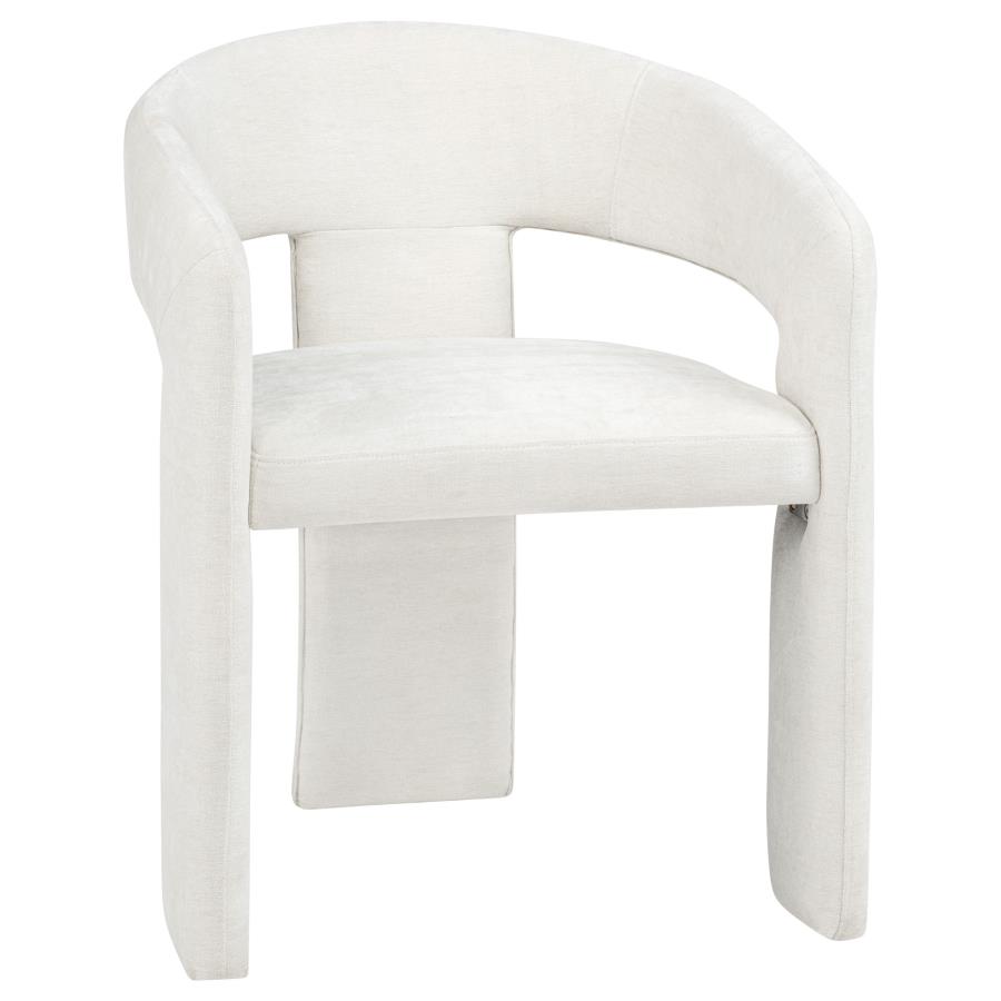 Carlow Upholstered Dining Arm Chair White (Set of 2)