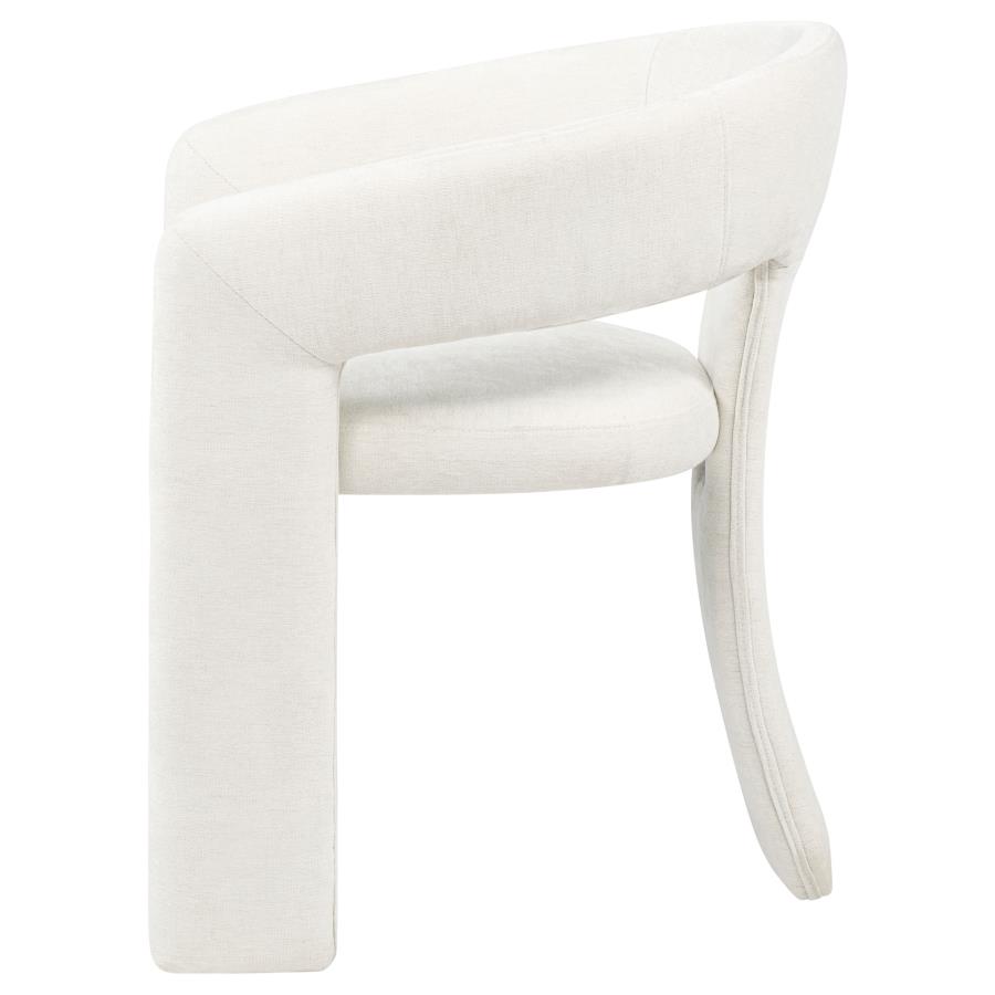 Carlow Upholstered Dining Arm Chair White (Set of 2)