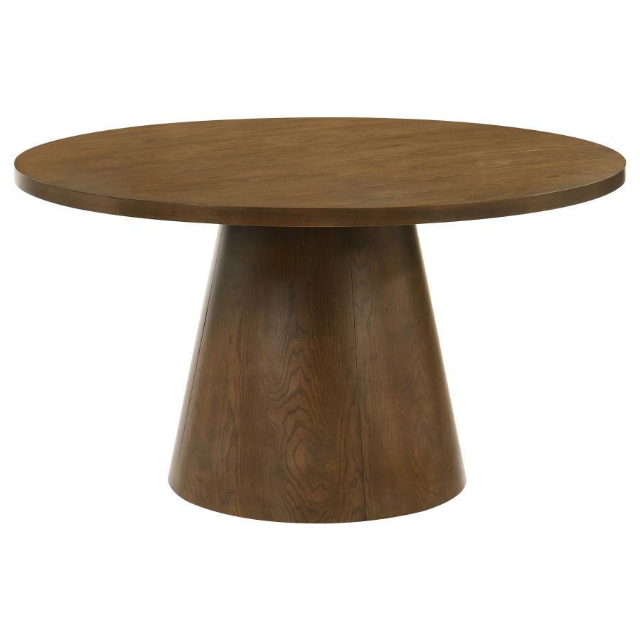 Franklin 5-piece 54-inch Round Dining Table Set Dark Brown
