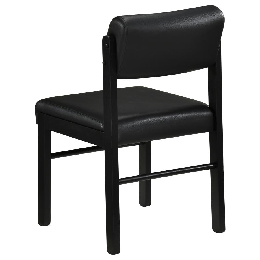 Kehoe Upholstered Dining Side Chair Black (Set of 2)