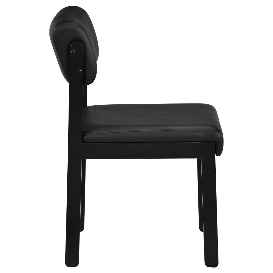 Kehoe Upholstered Dining Side Chair Black (Set of 2)