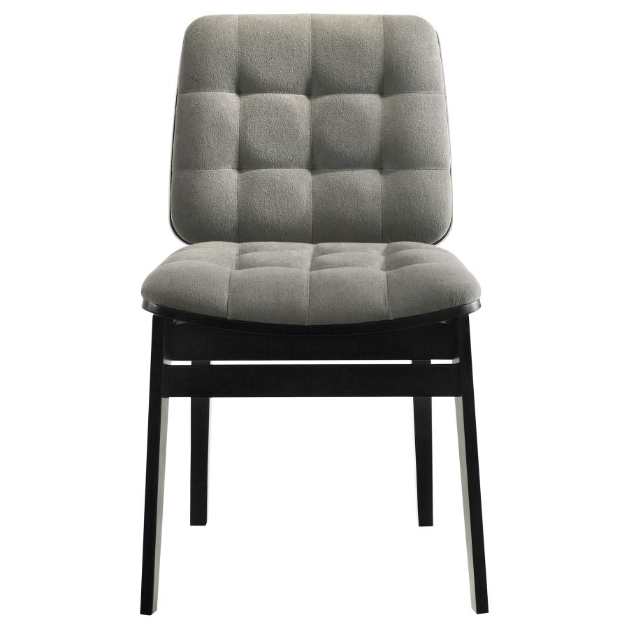 Hamlyn 5-piece Round Wood Dining Set Grey and Black
