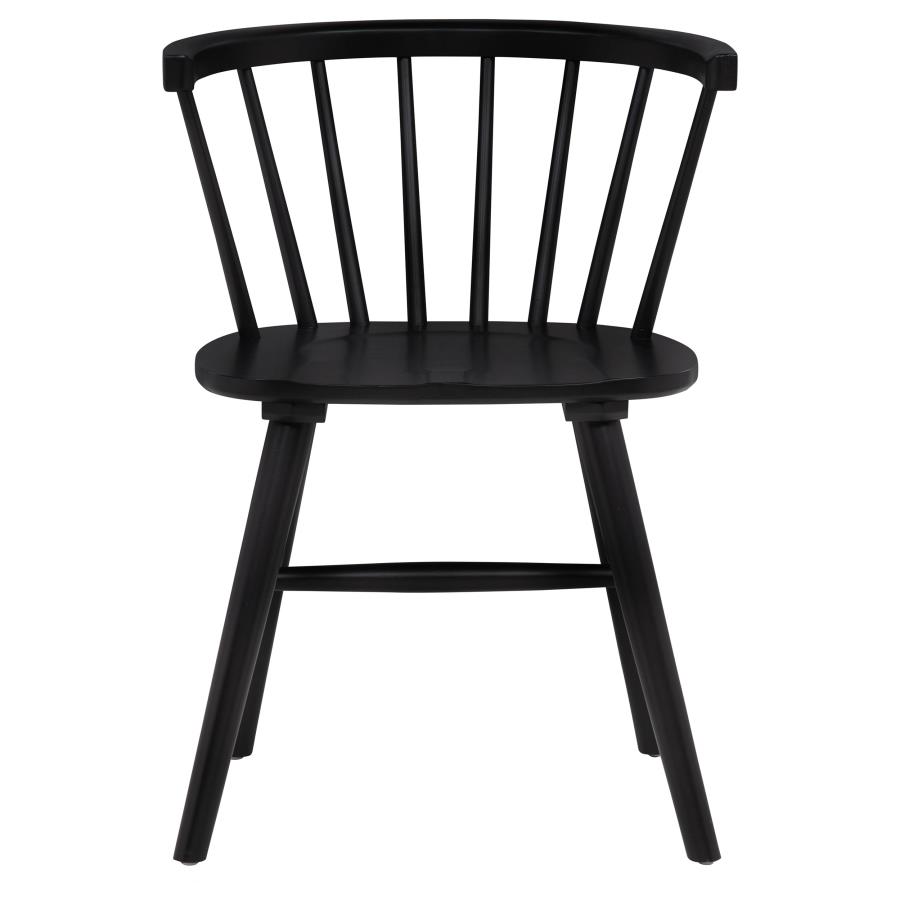 Hamlyn 5-piece Round Wood Dining Set Black