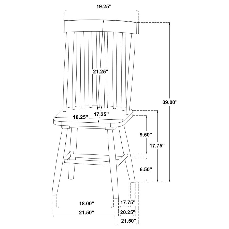 Modal Additional Images for Hamlyn 5-piece Round Wood Dining Set Black