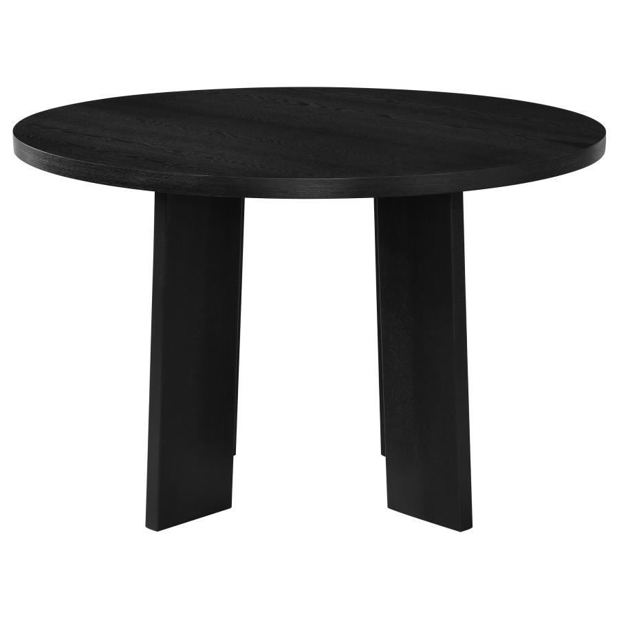Strouse 5-piece Dining Set Grey and Black