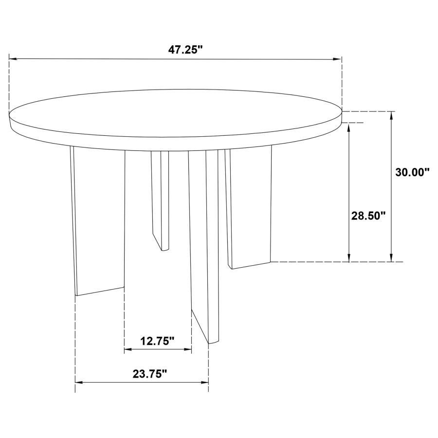 Strouse 5-piece Dining Set Wheat and Walnut