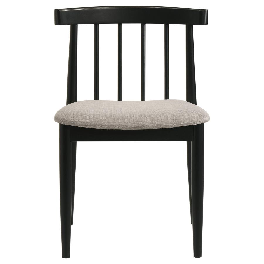 Decker 7-piece 82-inch Rectangular Dining Set Wheat and Black
