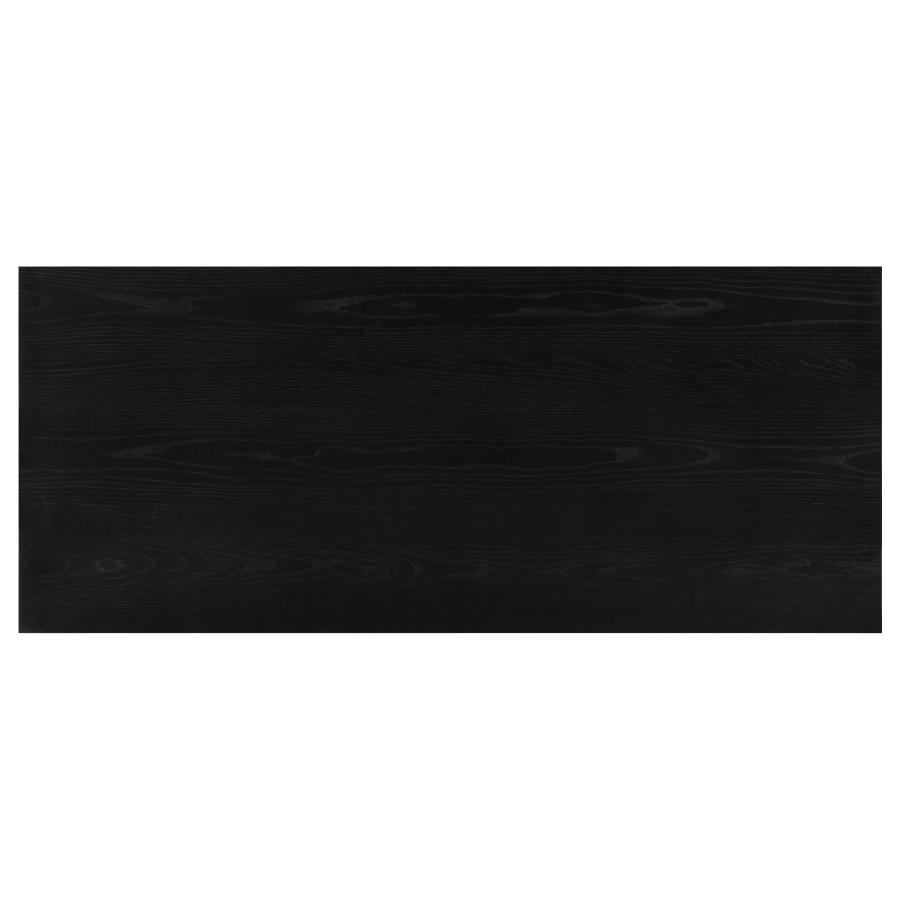 Decker 7-piece 82-inch Rectangular Dining Set Grey and Black