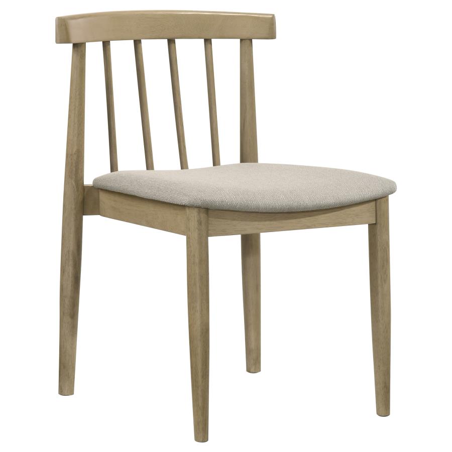Decker 7-piece 82-inch Rectangular Dining Set Wheat and Natural Oak