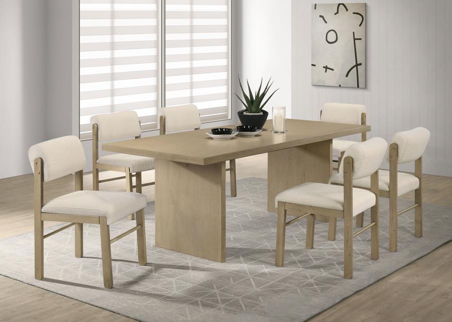 Decker 82-inch Rectangular Wood Dining Table Natural Oak
