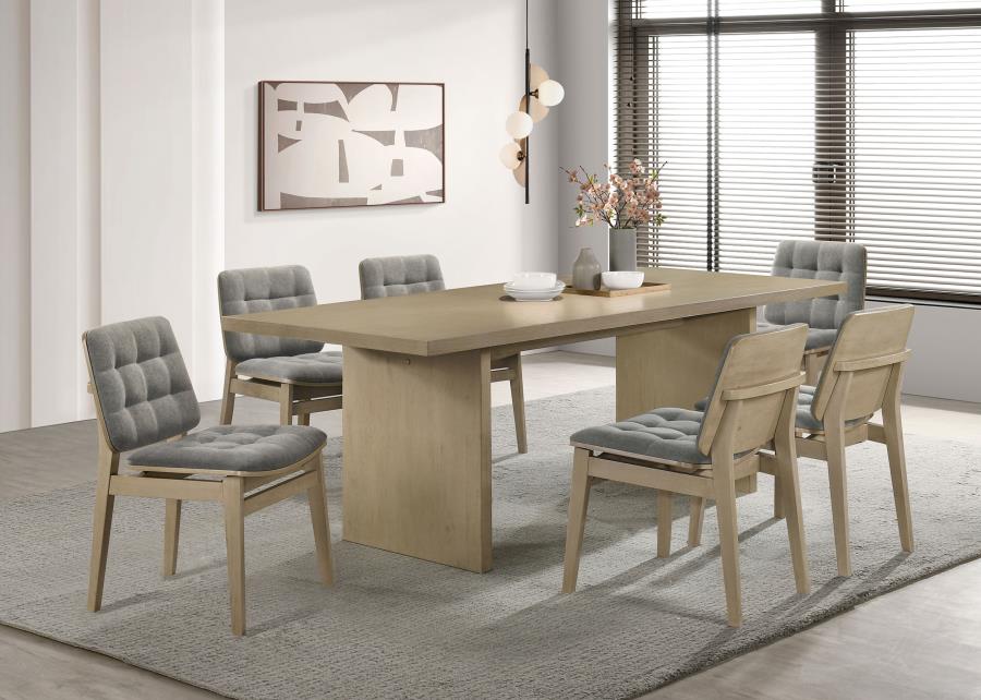 Modal Additional Images for Decker 82-inch Rectangular Wood Dining Table Natural Oak