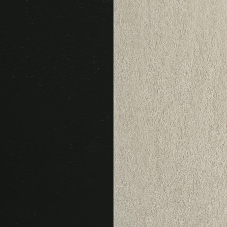 Redbridge Velvet Upholstered Side Chair Cream and Black (Set of 2)