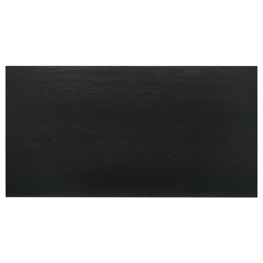 Decker 70-inch Rectangular Wood Counter Height Dining Table Black