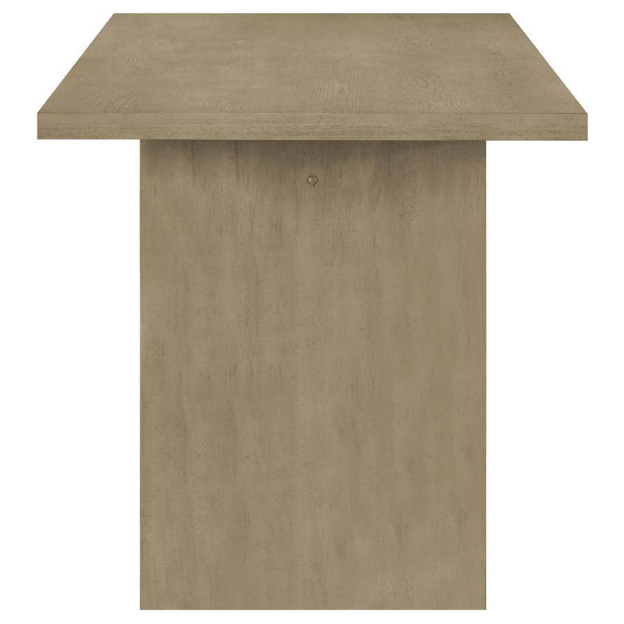 Decker 7-piece 70-inch Rectangular Counter Height Dining Set Black and Natural Oak
