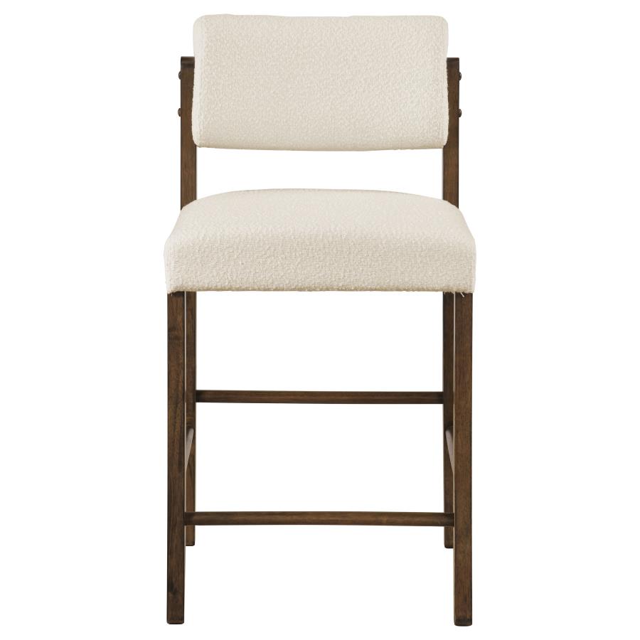 Decker 7-piece 70-inch Rectangular Counter Height Dining Set Cream and Walnut