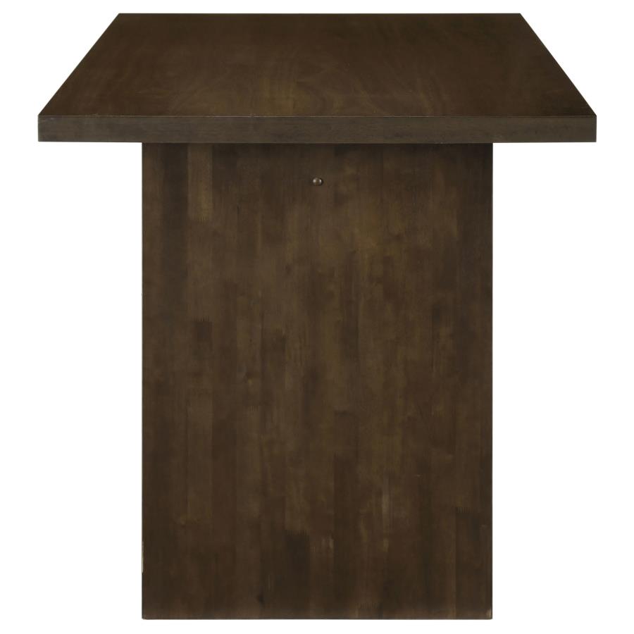 Decker 7-piece 70-inch Rectangular Counter Height Dining Set Black and Walnut