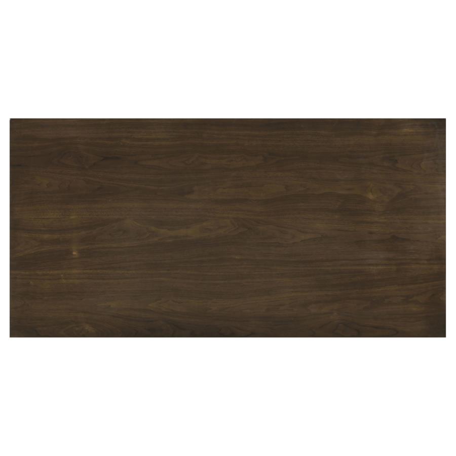 Decker 7-piece 70-inch Rectangular Counter Height Dining Set Black and Walnut