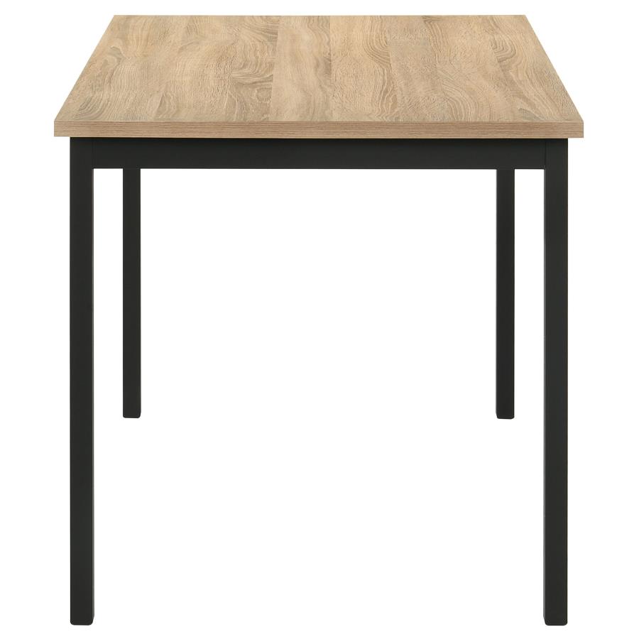 Garza 5-piece Rectangular Dining Table Greige Oak